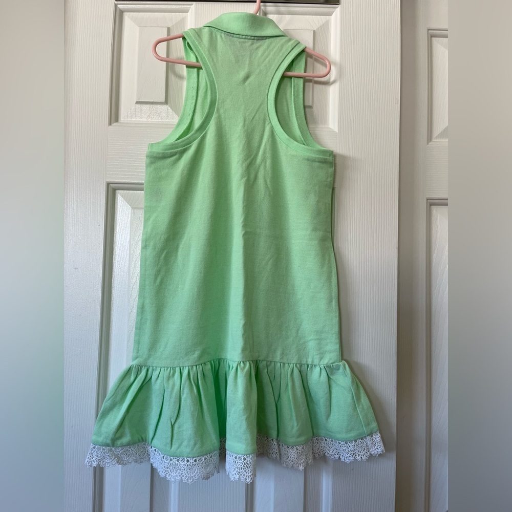 Girls size 6x lime green Polo sleeveless drop waist dress, NWOT - Picture 6 of 7